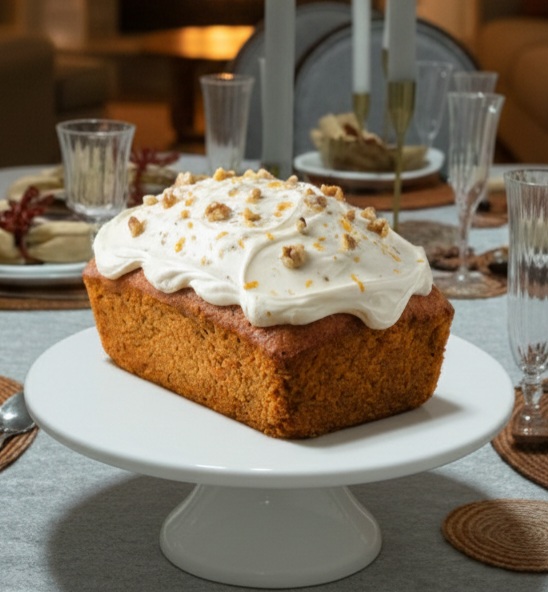 Poundcake de Zanahoria Perfecto: Humedad Irresistible y Frosting Cremoso
